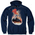 SUPERMAN/RIDE IT OUT - ADULT PULLOVER HOODIE - NAVY