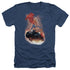 SUPERMAN/RIDE IT OUT - ADULT HEATHER - NAVY