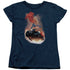 SUPERMAN/RIDE IT OUT - S/S WOMENS TEE - NAVY