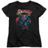 SUPERMAN/OLD MAN KAL - S/S WOMENS TEE - BLACK