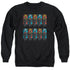SUPERMAN/SUPER BOOTHS - ADULT CREWNECK SWEATSHIRT - BLACK