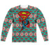 SUPERMAN/SUPER SWEATER (FRONT/BACK PRINT) - L/S ADULT POLY CREW  - MULTI