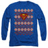 SUPERMAN/SUPERMAN CHRISTMAS SWEATER - L/S ADULT 18/1 - ROYAL BLUE