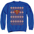 SUPERMAN/SUPERMAN CHRISTMAS SWEATER - ADULT CREWNECK SWEATSHIRT - ROYAL BLUE