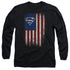 SUPERMAN/OLD GLORY SHIELD - L/S ADULT 18/1 - BLACK