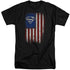 SUPERMAN/OLD GLORY SHIELD - S/S ADULT TALL 18/1 - BLACK