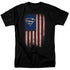 SUPERMAN/OLD GLORY SHIELD - S/S ADULT 18/1 - BLACK