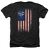 SUPERMAN/OLD GLORY SHIELD - ADULT HEATHER - BLACK