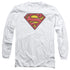 SUPERMAN/AIRBRUSH SHIELD - L/S ADULT 18/1 - WHITE