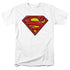 SUPERMAN/AIRBRUSH SHIELD - S/S ADULT 18/1 - WHITE
