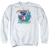 SUPERMAN/SUPERGIRL AIRBRUSH - ADULT CREWNECK SWEATSHIRT - WHITE