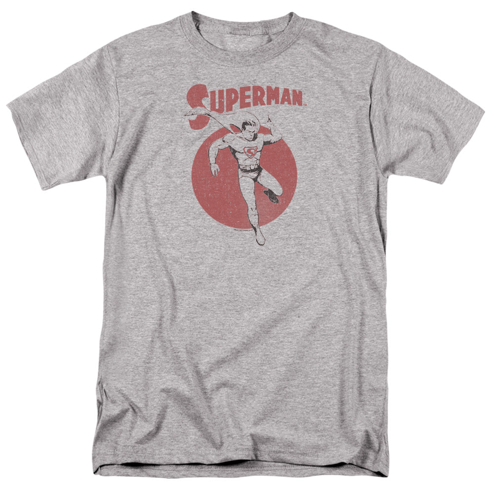 SUPERMAN/VINTAGE SPHERE - S/S ADULT 18/1 - ATHLETIC HEATHER