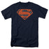SUPERMAN/VINTAGE SHIELD COLLAGE - S/S ADULT 18/1 - NAVY
