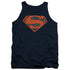 SUPERMAN/VINTAGE SHIELD COLLAGE - ADULT TANK - NAVY