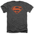SUPERMAN/VINTAGE SHIELD COLLAGE - ADULT HEATHER - CHARCOAL