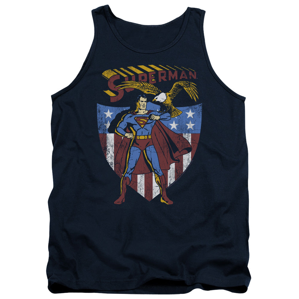 SUPERMAN/ALL AMERICAN - ADULT TANK - NAVY