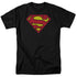 SUPERMAN/CLASSIC LOGO - S/S ADULT 18/1 - BLACK