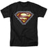 SUPERMAN/CHAINED SHIELD - S/S ADULT 18/1 - BLACK