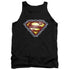 SUPERMAN/CHAINED SHIELD - ADULT TANK - BLACK