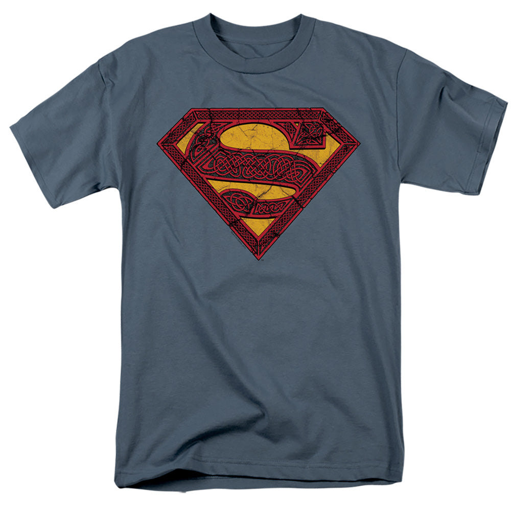 SUPERMAN/CELTIC SHIELD - S/S ADULT 18/1 - SLATE