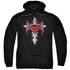 SUPERMAN/GOTHIC STEEL LOGO - ADULT PULLOVER HOODIE - BLACK