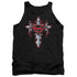 SUPERMAN/GOTHIC STEEL LOGO - ADULT TANK - BLACK