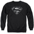 SUPERMAN/BARBED WIRE - ADULT CREWNECK SWEATSHIRT - BLACK