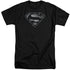 SUPERMAN/BARBED WIRE - S/S ADULT TALL 18/1 - BLACK