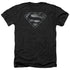 SUPERMAN/BARBED WIRE - ADULT HEATHER - BLACK