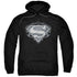 SUPERMAN/BIKER METAL - ADULT PULLOVER HOODIE - BLACK