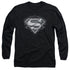 SUPERMAN/BIKER METAL - L/S ADULT 18/1 - BLACK
