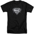 SUPERMAN/BIKER METAL - S/S ADULT TALL 18/1 - BLACK