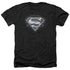 SUPERMAN/BIKER METAL - ADULT HEATHER - BLACK
