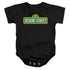 SESAME STREET/LOGO - INFANT SNAPSUIT - BLACK