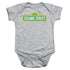 SESAME STREET/LOGO - INFANT SNAPSUIT - ATHLETIC HEATHER