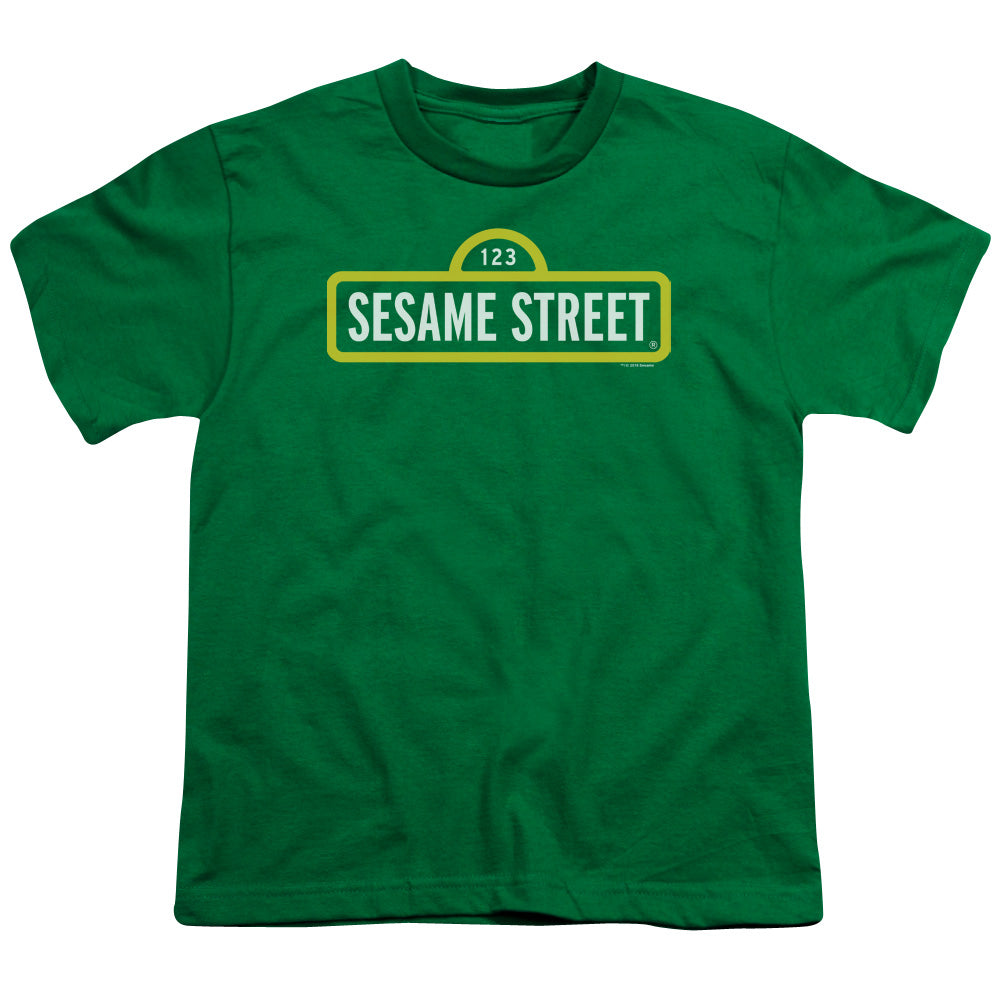 SESAME STREET/LOGO - S/S YOUTH 18/1 - KELLY GREEN