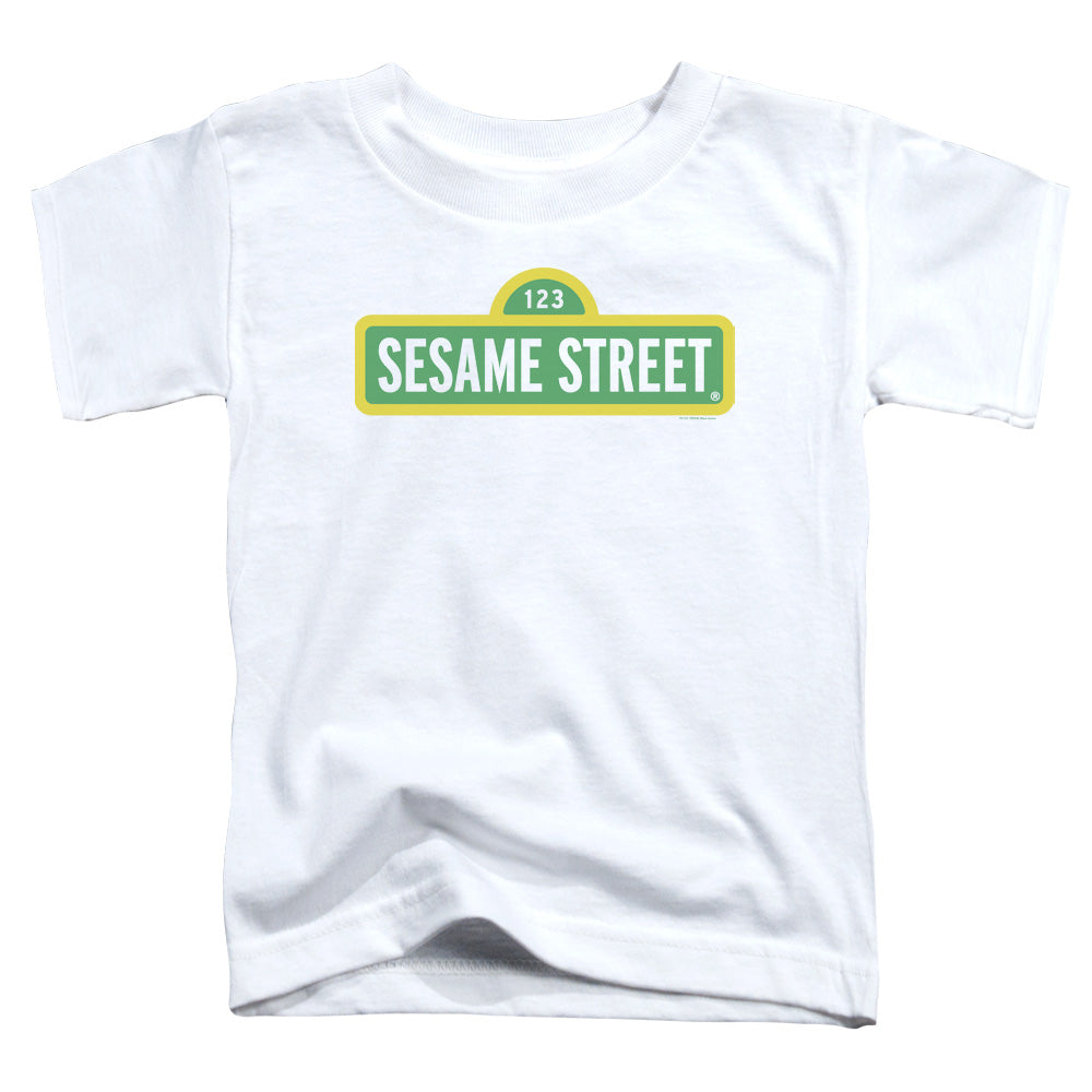 SESAME STREET/LOGO - S/S TODDLER TEE - WHITE