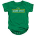 SESAME STREET/ROUGH LOGO - INFANT SNAPSUIT - KELLY GREEN