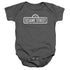 SESAME STREET/ONE COLOR LOGO - INFANT SNAPSUIT - CHARCOAL