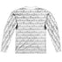 SESAME STREET/BW PATTERN (FRONT/BACK PRINT) - L/S ADULT POLY CREW  - MULTI