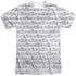 SESAME STREET/BW PATTERN (FRONT/BACK PRINT) - S/S ADULT POLY CREW - MULTI