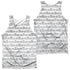 SESAME STREET/BW PATTERN (FRONT/BACK PRINT) - ADULT POLY TANK TOP - MULTI