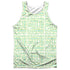 SESAME STREET/PUZZLE PATTERN (FRONT/BACK PRINT) - ADULT POLY TANK TOP - MULTI