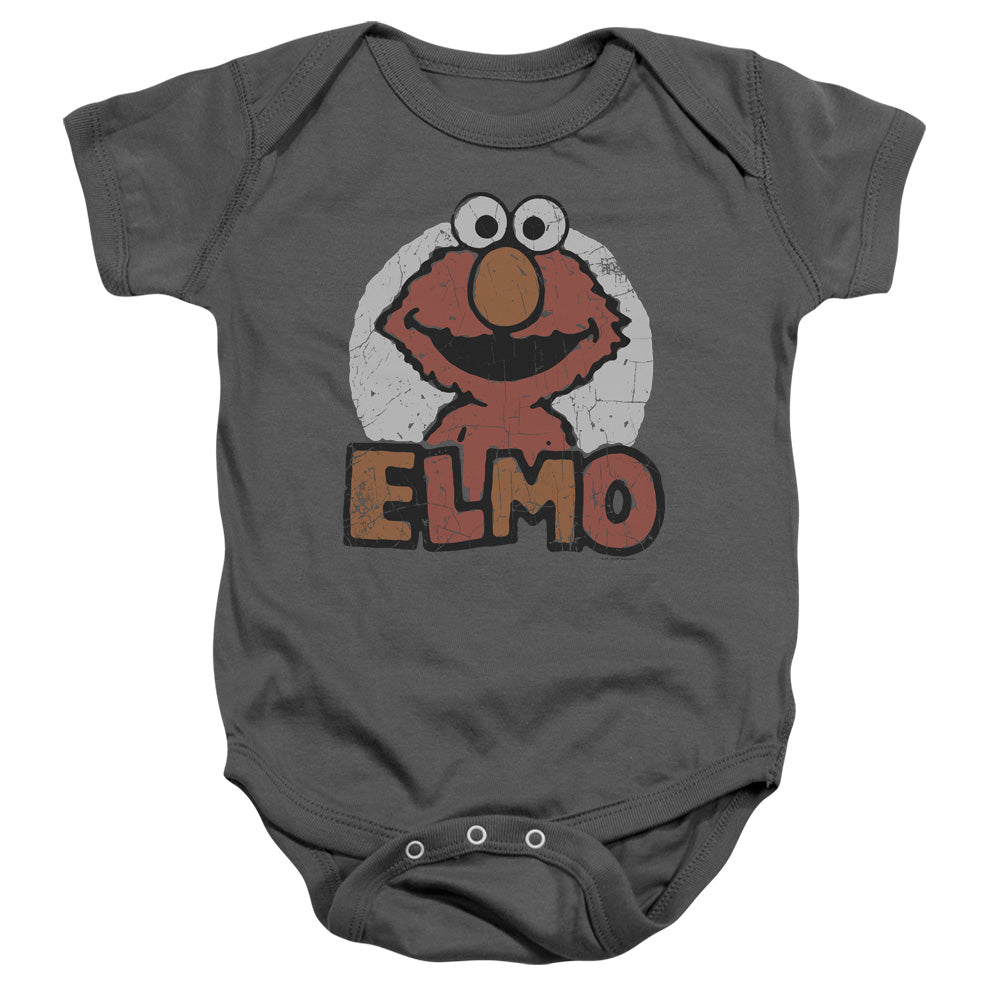 SESAME STREET/ELMO NAME - INFANT SNAPSUIT - CHARCOAL
