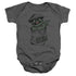 SESAME STREET/EARLY GROUCH - INFANT SNAPSUIT - CHARCOAL