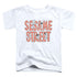 SESAME STREET/IN LETTERS - S/S TODDLER TEE - WHITE