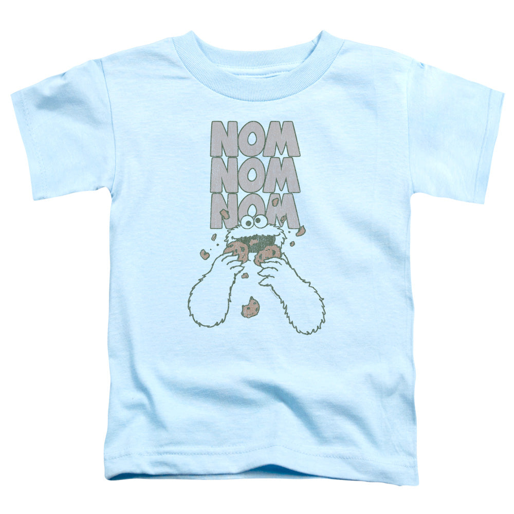 SESAME STREET/NOM NOM - S/S TODDLER TEE - LIGHT BLUE