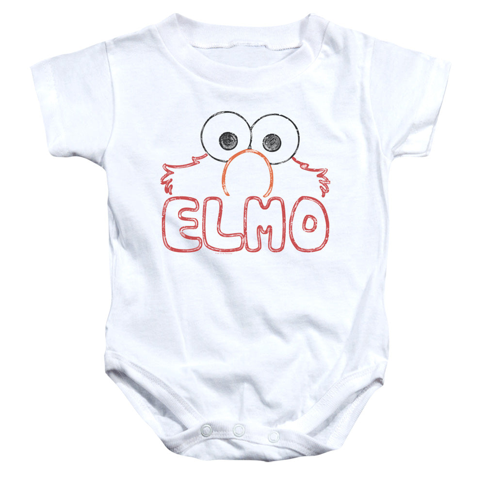 SESAME STREET/ELMO LETTERS - INFANT SNAPSUIT - WHITE