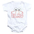 SESAME STREET/ELMO LETTERS - INFANT SNAPSUIT - WHITE