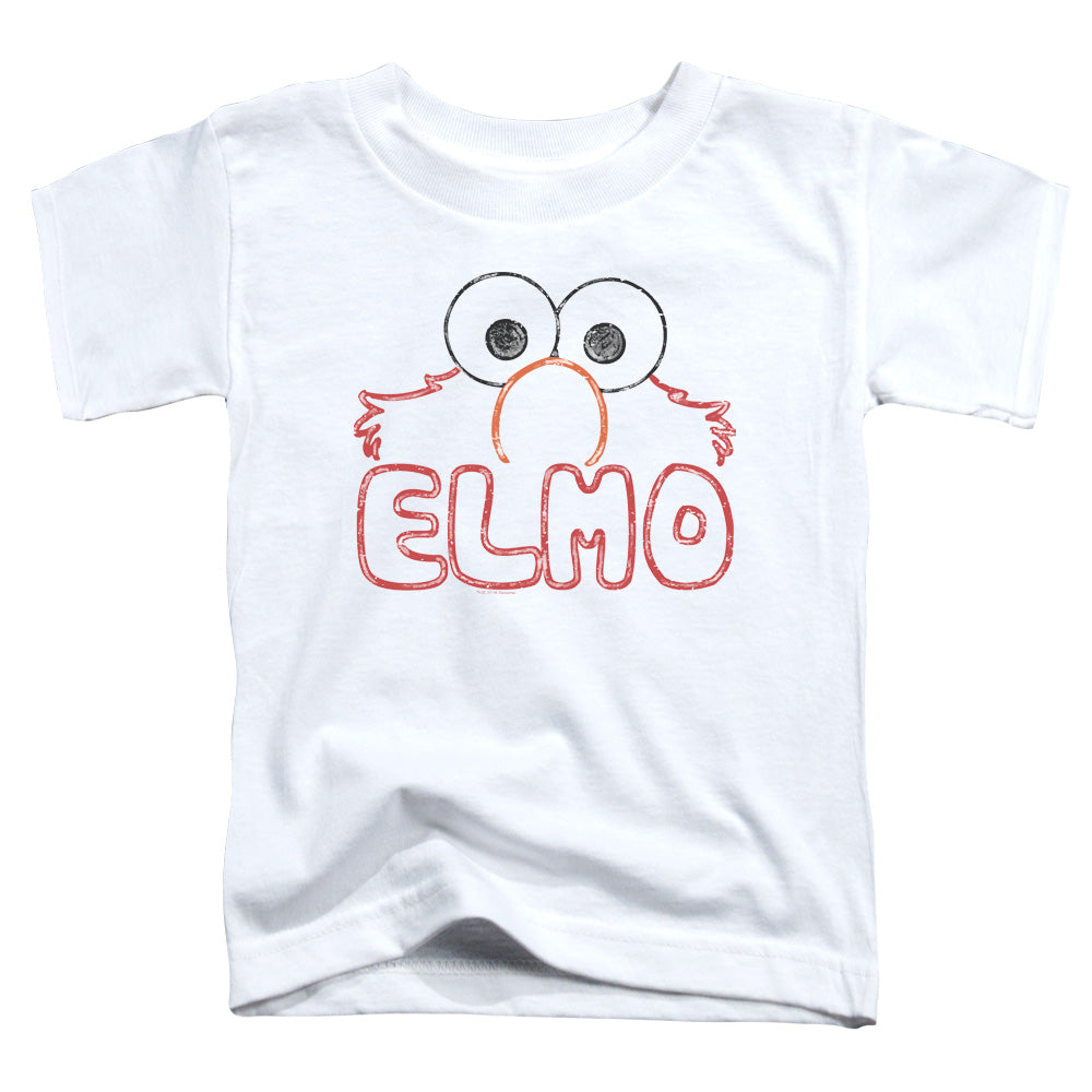 SESAME STREET/ELMO LETTERS - S/S TODDLER TEE - WHITE